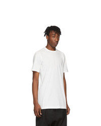 T-shirt à col rond blanc Rick Owens