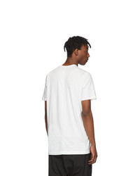 T-shirt à col rond blanc Rick Owens