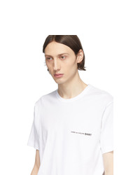 T-shirt à col rond blanc Comme Des Garcons SHIRT