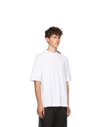 T-shirt à col rond blanc Balenciaga