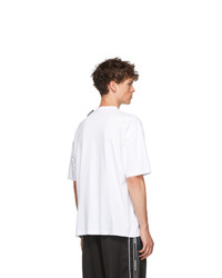 T-shirt à col rond blanc Balenciaga