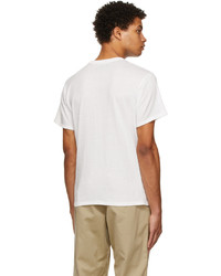 T-shirt à col rond blanc Nanamica