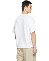 T-shirt à col rond blanc Rito Structure