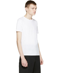 T-shirt à col rond blanc Acne Studios