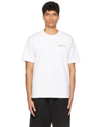 T-shirt à col rond blanc White Mountaineering