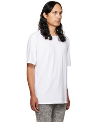 T-shirt à col rond blanc RtA