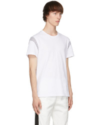 T-shirt à col rond blanc Alexander McQueen