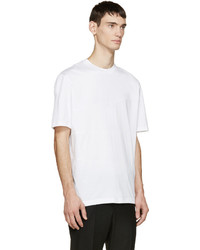 T-shirt à col rond blanc Lanvin