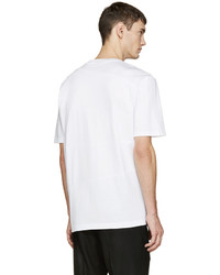 T-shirt à col rond blanc Lanvin