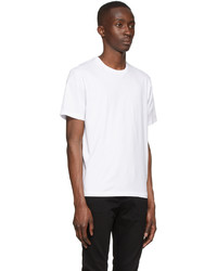 T-shirt à col rond blanc Frame