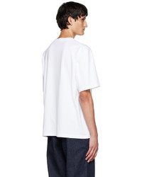T-shirt à col rond blanc Nanamica