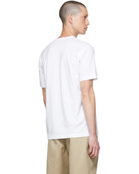 T-shirt à col rond blanc Comme des Garcons Homme