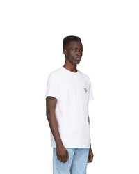 T-shirt à col rond blanc A.P.C.