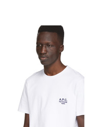 T-shirt à col rond blanc A.P.C.