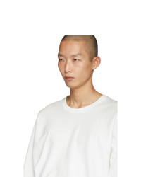 T-shirt à col rond blanc Homme Plissé Issey Miyake