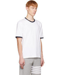 T-shirt à col rond blanc Thom Browne