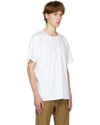 T-shirt à col rond blanc ACRONYM