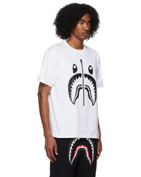 T-shirt à col rond blanc BAPE