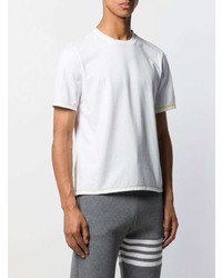 T-shirt à col rond blanc Thom Browne