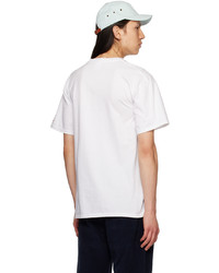 T-shirt à col rond blanc Noah