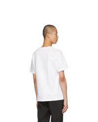 T-shirt à col rond blanc Bottega Veneta