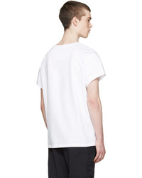 T-shirt à col rond blanc Wooyoungmi