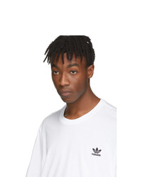 T-shirt à col rond blanc adidas Originals