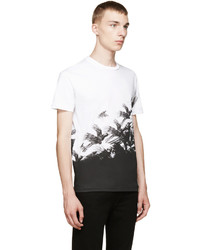 T-shirt à col rond blanc DSQUARED2