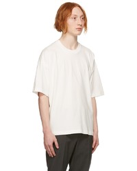 T-shirt à col rond blanc Z Zegna