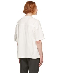 T-shirt à col rond blanc Z Zegna