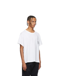 T-shirt à col rond blanc Alexander Wang