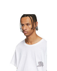 T-shirt à col rond blanc Alexander Wang