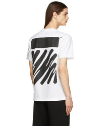 T-shirt à col rond blanc Off-White