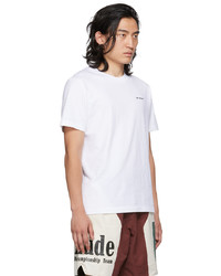 T-shirt à col rond blanc Off-White