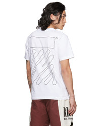 T-shirt à col rond blanc Off-White