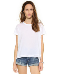 T-shirt à col rond blanc Wilt