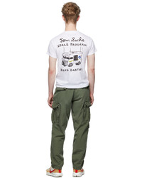 T-shirt à col rond blanc Tom Sachs