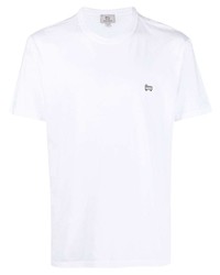 T-shirt à col rond blanc Woolrich