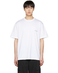 T-shirt à col rond blanc Wooyoungmi