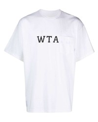 T-shirt à col rond blanc WTAPS