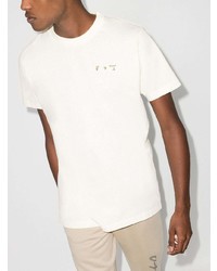 T-shirt à col rond blanc Off-White