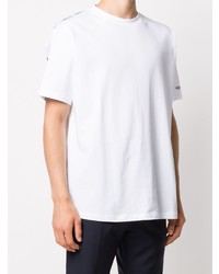 T-shirt à col rond blanc Raf Simons