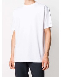 T-shirt à col rond blanc Raf Simons