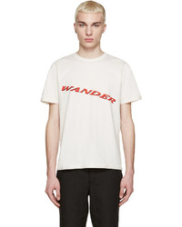 T-shirt à col rond blanc Yang Li