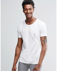 T-shirt à col rond blanc YMC