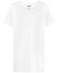 T-shirt à col rond blanc Yohji Yamamoto