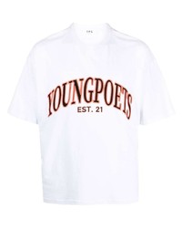 T-shirt à col rond blanc YOUNG POETS