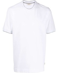 T-shirt à col rond blanc Z Zegna