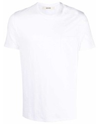 T-shirt à col rond blanc Zadig & Voltaire