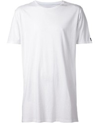 T-shirt à col rond blanc Zanerobe